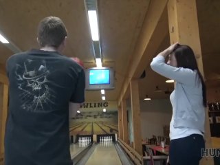 HUNT4K. Pretty girl fucked for money in front of BF and other people screenshot number 1