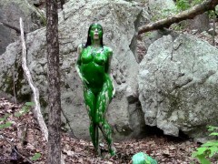 BTS Nude Outdoor Photoshoot With Slime