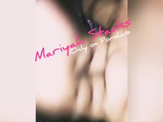 Fingering my wet pussy from behind