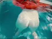 Preview 1 of Caught a Mermaid Underwater and Fucked her Hairy Ginger Pussy to Creampie