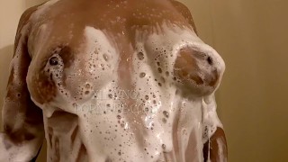 In Slo-Mo A Sexy Soapy Shower