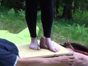Preview 2 of Barefoot CBT in nature - CB Trampling - part two