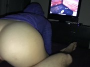 Preview 2 of Pawg twerks on cock and plays fortnite