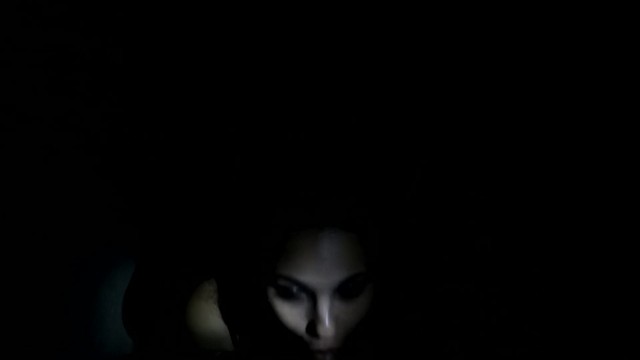 Girl Possessed by a Demon Succubus on Halloween Night.