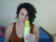 Licking icecream