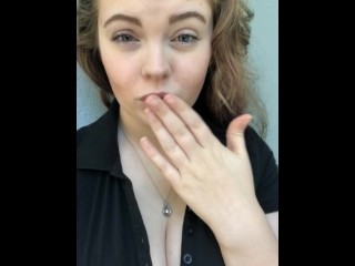 Big Tit Teen Blows you a Kiss