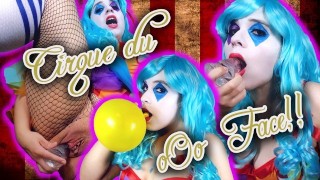 Can I Make Your Cock POP Says Crazy Clown Kiwwi As He Blows On Balloons
