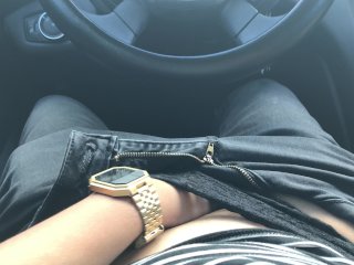 Car Mastubation Pt. 2 Sexy Lingerie