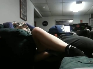 Petite Blonde First Time Anal & He just wants to smoke