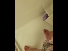 In the shower