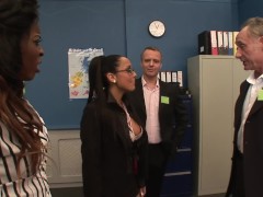 Video Two couples fuck in the office