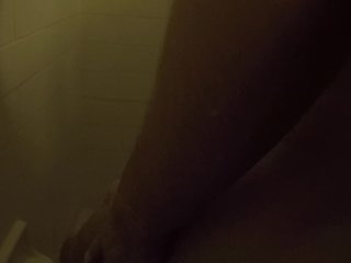 College Boy Showering, Fingering my Ass, and Stroking my Cock