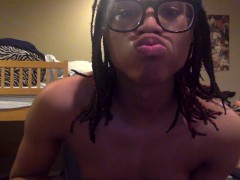 Tranny Chews up a Chocolate Canoli