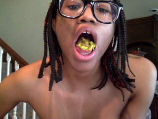 Tranny eats pickles
