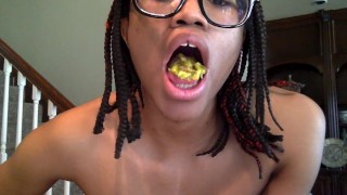 Tranny eats pickles