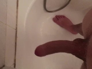handjob, shower, big dick, cumshot