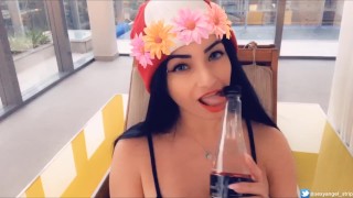 Sexy Latina Fuck Boobs Girl with big boobs fucked hard Big Dildo oil boobs