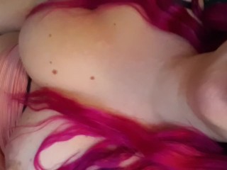 Pink Hair Hottie Moaning Talking Dirty