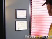 Preview 2 of BRAZZERS - Big Tits Blone Rikki Six Gets pounded on the job