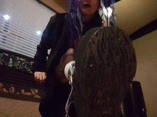 Public Goth Boots and Ass worship