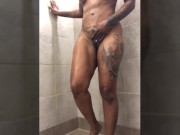 Preview 5 of Horny Caribbean Queen Veronika Cummings being Naughty in Public Gym Shower