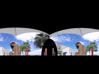 Francys Belle, virtual reality sex, outdoors, brunette