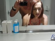 Preview 4 of watch tall redhead trans Natalie get her big dick sucked and get fucked