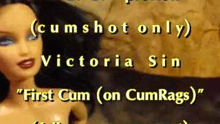 B.B.B.preview Victoria Sin "1st cum on CumRags" con Slo-Mo sborrata solo