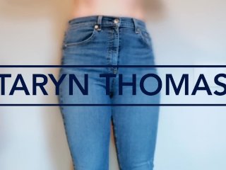 Hot Babe Big Booty Tight Jeans Anal Brunette Dirty Talking Taryn Thomas