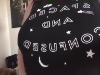 Big Boobs Shirt Lift Tease ) Natural DDD
