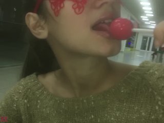 Teen sucks a Lollipop at the Mall (pg) - MaryVincXXX