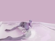 Preview 4 of MASS EFFECT FUTA LIARA BATH TEASE 4K VR [ANIMATION BY LIKKEZG]