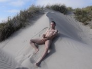 Preview 2 of Wank and cum in the dunes