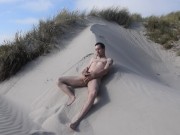 Preview 3 of Wank and cum in the dunes