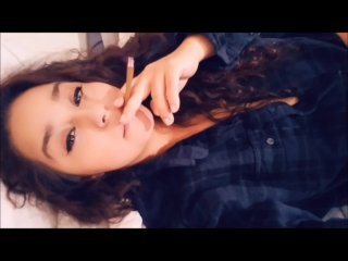 smoking fetish, thick latina, phat pussy, flannel shirt