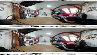 Teen Sarah Kay servizio fotografico prima whitebox masturbazione vr scena 3DVR360 UD