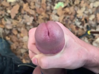 Teenager use Cock Ring for the FIRST TIME, HARD ORGASM ! OUTDOORS ! / PERFECT DICK /