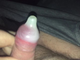 Cuming in a Condom