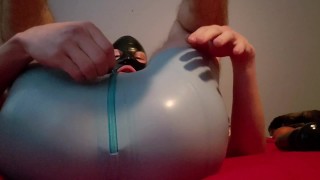 HUGE Toys Are Taken By Latex Boy In The Ass