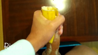 My Banana Peel Masturbation  Rionia
