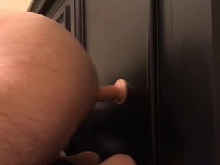 dildo ride, solo male, toys, masturbation