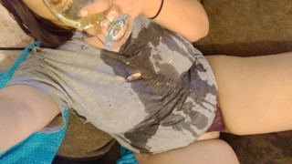 Pouring Piss All Over Myself I Drank Some Too Hehehe