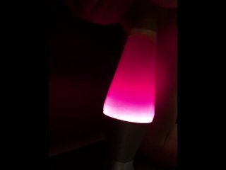 Fucking my lava lamp, tight pussy can barely take it
