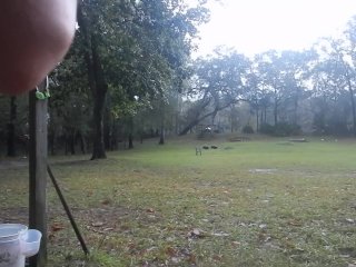 sexy amateur florida blonde striptease while sitting goes topless in public