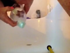 Bottle XL stretching My CD fuck hole