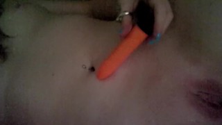 First Solo Vibrator Play By A Young Ginger Teen