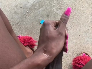 Couldn’t hold it (TS PublicPrincess)