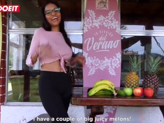 BRUNETTE IS EAGER TO TAKE A LOAD_AFTER WORK #LETSDOEIT