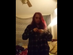 Stripping Before Shower - Screenshot 1 of 16 - Redhead