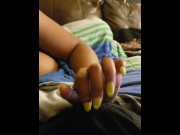 Preview 2 of stepmom touching my Dick